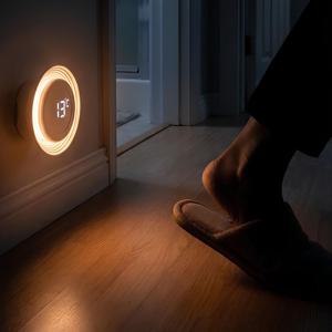 LED 링라이트 간접 센서등 무드등 2type *온도 시계 겸용*