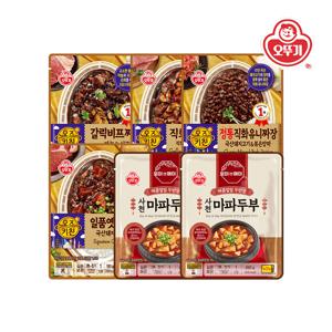 오즈키친 짜장(고추/유니/옛날/갈릭) 180g*4개+로이앤메이 사천마파두부 250g*2개