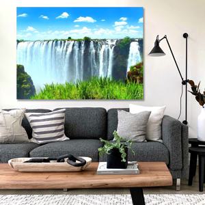 돈들어오는 폭포 빅토리아 캔버스 액자 거실 풍수 물 인테리어 그림