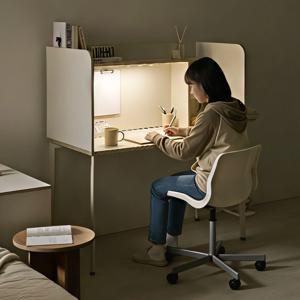크리미 독서실책상 가정용 1인 집중력 데스크 1인실 독서실 책상 칸막이 1200