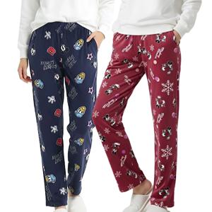 여성 미키 잠옷바지 수면바지 홈웨어 파자마 극세사 잠옷 겨울 주머니