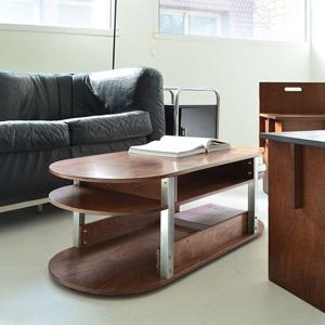 합판가구 자작합판 스크래치 스틸  LT 사이드 테이블