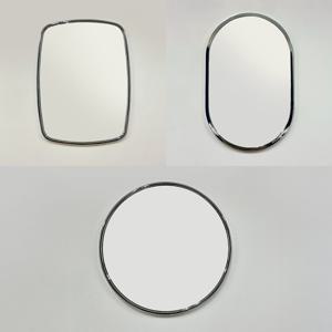 실버 모던 프레임 거울