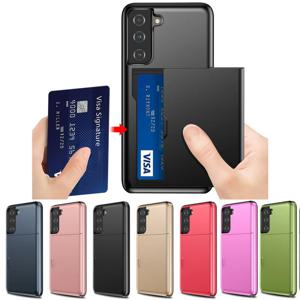 적용 갤럭시 S26 울트라 플러스 케이스 슬라이딩방식 내장형 카드수납 카드2장