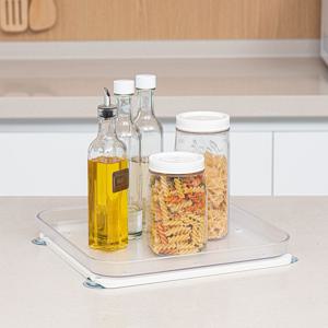 턴메이트 회전트레이 냉장고턴테이블 정사각형 냉장고수납정리 화장대