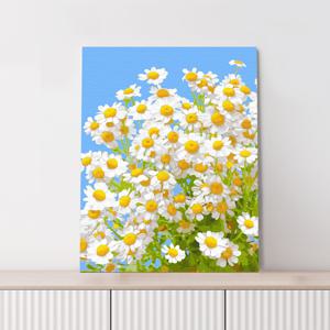 명화그리기 활짝핀 데이지 캔버스페인팅 DIY 유화그림 직장인취미