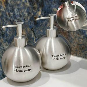 스테인레스 304 주방 세제통 디스펜서 용기 공병 싱크대 손세정제디스펜서 원형