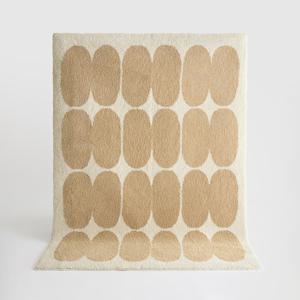 BWTZ 푹신한 롱파일 자카드 러그 거실러그 카페트 브라운빈즈 150x200