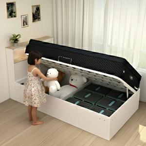 보아 리프트업 SS 슈퍼싱글 SE0 수납 침대 프레임 어린이 아동 주니어 학생