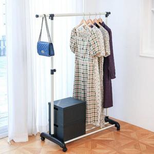 높이조절 철제 이동식행거 옷걸이 파이프 미니행거 간이옷장 원룸행거