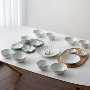 무자기 플룸 4인 그릇세트 (유광)