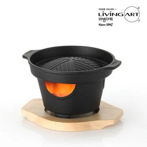 무쇠 미니화로 17CM/불판 그릴팬  미니불판