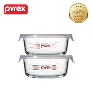 파이렉스 계량 심플 스토리지 원형 380ml 2P