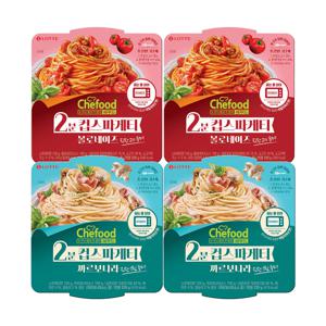 쉐푸드 스파게티 볼로네이즈220G x2개+스파게티 까르보나라220Gx2개