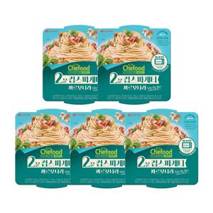 쉐푸드 스파게티 까르보나라220G x5개