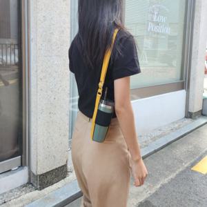 다양한 크기의 텀블러가 들어가는 드링크백/텀블러- 크로스보틀형