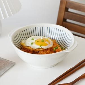 시오리빗살 손잡이 면기