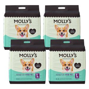 쉬야응가 3~4회용 패드 L 35매 x 4개 묶음