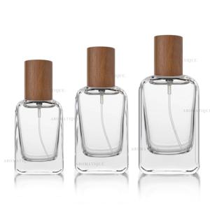 향수 용기 로엘(아뜰리에x 타입) 스크류 우드캡 유리 공병 스프레이 퍼퓸 화장품