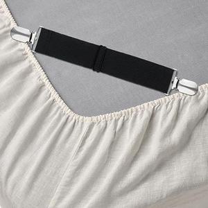 침대 패드 고정 밴드 집게 밀림방지 4개세트 2색상 중사이즈 클립 이불 소파