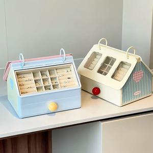[해외] 모던 집모양 악세사리 보관함 반지 귀걸이 목걸이 주얼리 정리 수납함 4colors