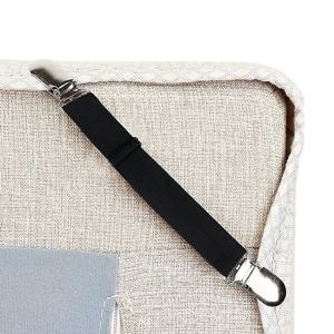 침대 패드 고정 밴드 집게 밀림방지 4개세트 2색상 대사이즈 클립 이불 소파