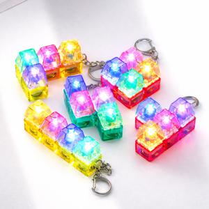 LED 4구 5종세트 테트리스 키캡 키링 딸깍이 클리커 청축 새학기선물 키홀더