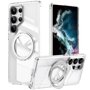 적용 갤럭시 S26 S25 S24 S23 FE 울트라 플러스 케이스 메탈렌즈링 회전스탠드