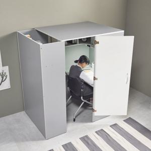 무아르 독서실책상 H1600 학습용LED스탠드 포함 2color