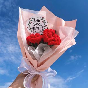 DIY 모루 카네이션 만들기 모루철사 토퍼 포함