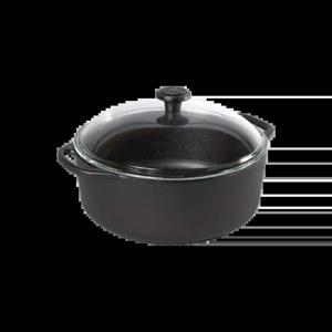 원형 냄비 5.5L+유리뚜껑