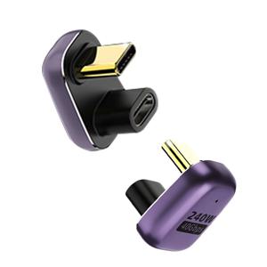 USB4 썬더볼트 C to C40Gbps 8K 240W U자형 초고속충전 젠더 GD23