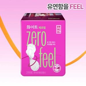 화이트 제로필 운동생리대 중형 14px3팩