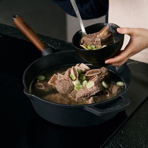 온기 더 블랙 무쇠 주물 인덕션 소테팬 궁중 프라이팬 26cm