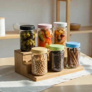 헥사 에코링 플라스틱 뚜껑 70mm 밀폐 유리병 원형 SG490 6P 과일청 소분 공병