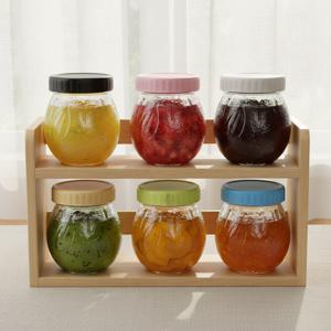 헥사 에코링 플라스틱 뚜껑 70mm 밀폐 유리병 레몬 300 6P 과일청 소분 공병