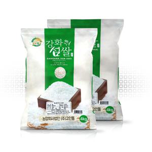 25년 강화섬쌀 백미 쌀8kg (4kg 2개)