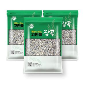 국내산 흑보리 검정보리쌀 3kg (1kg 3개)