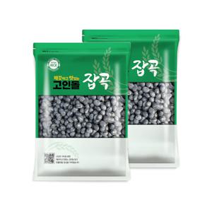 25년 강화도 검정콩 서리태 맛 있는 속청서리태 2kg (1kg 2개)