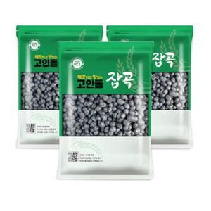 25년 강화도 검정콩 서리태 맛 있는 속청서리태 3kg (1kg 3개)