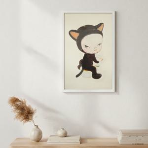 액자 Harmless Kitty(Tea Towel)/ 요시토모 나라
