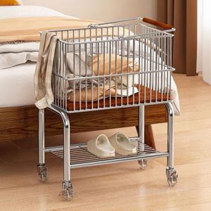 이동식 빨래바구니 선반 스텐 바구니 틈새 보관함 수납함