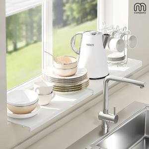 크렘 창틀 확장 선반 무타공 공간창조 길이조절 주방 벽선반 다용도 철제 틈새 화분 정리대