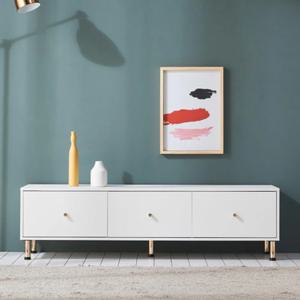 모던 로즈골드다리 포인트 높은거실장(1500) 신혼집 감각 트렌디 디자인 TV