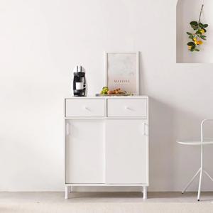 주방 탕비실 모던 화이트톤 연출 슬라이딩 하부 수납장 800 인테리어 예쁜