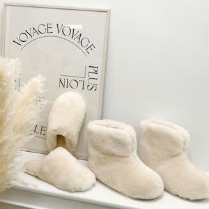 [리퍼] 프리미엄 100% 메리노울 룸슈즈 양털 슬리퍼 슬리퍼형 부츠형 2size