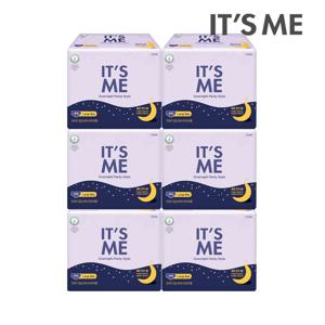 잇츠미 유기농 순면커버 입는 오버나이트 생리대 대형 4P x6개
