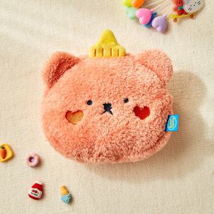 폭신폭신 애플시럽 페이스 파우치 오렌지