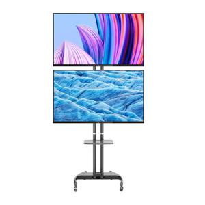 듀얼 2대 TV 전자칠판 이동식 스탠드 거치대 대형 EZ TSC-110