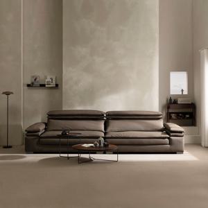 클라우드 엔도르 라텍스 구스다운 오리지널 실리콘 가죽 4인용 소파